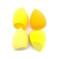 4pcs Sponge Beauty Cosmetic Powder Egg Foundation Makeup Puff Dry and Wet Combined Powder Puff Bevel Cut Make Up Sponge Tools Vue M81 Yellow