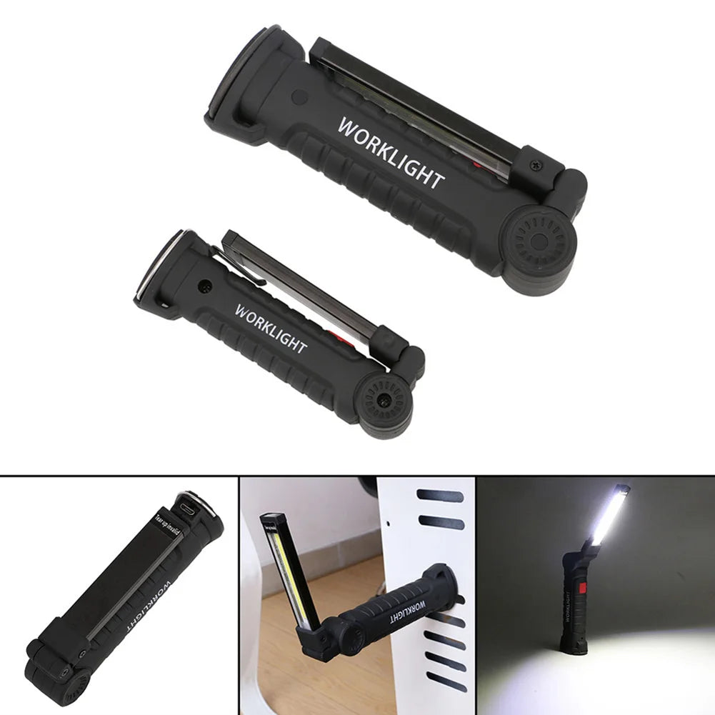 COB LED Dimmable Work Light USB Rechargeable Flashlight Magnet LED Work Light Vue