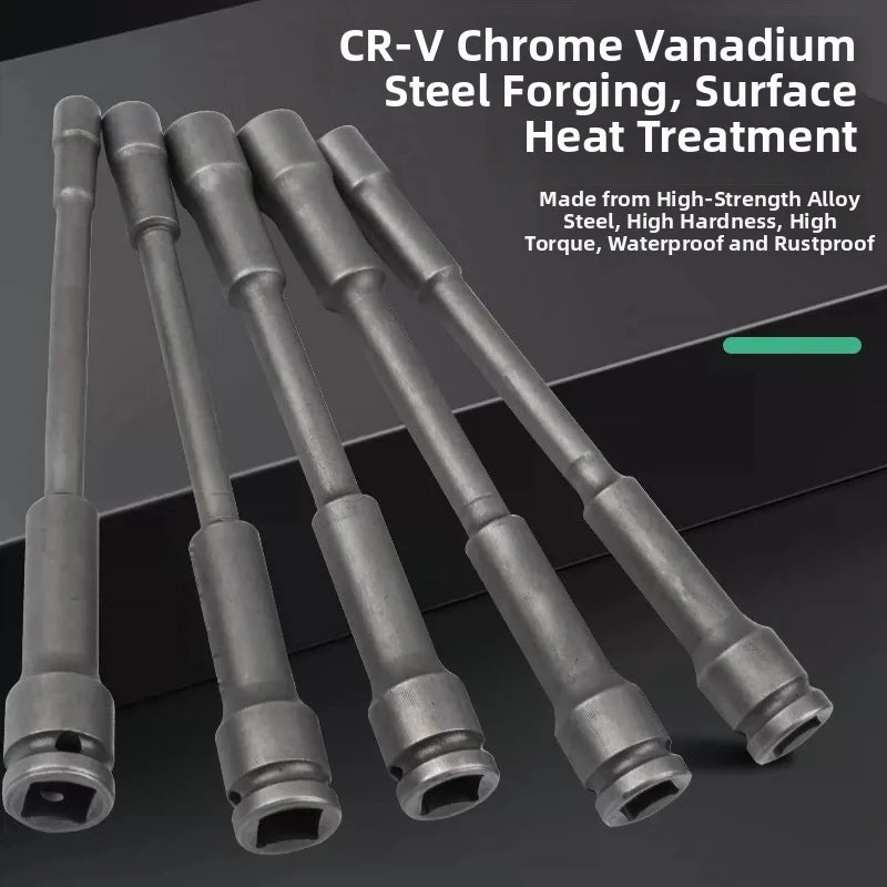 Extended Thin Wall Socket 8–19mm | 1/2" Drive CR-V Long Socket Socket Adapter Set Vue
