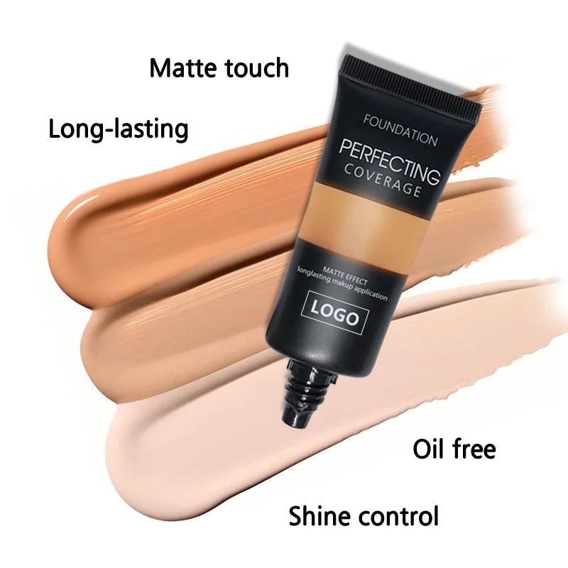 Liquid Foundation Private Label Face Makeup Manufacturers Custom OEM Long Lasting Waterproof Concealer Bronzer Matte Foundations Vue