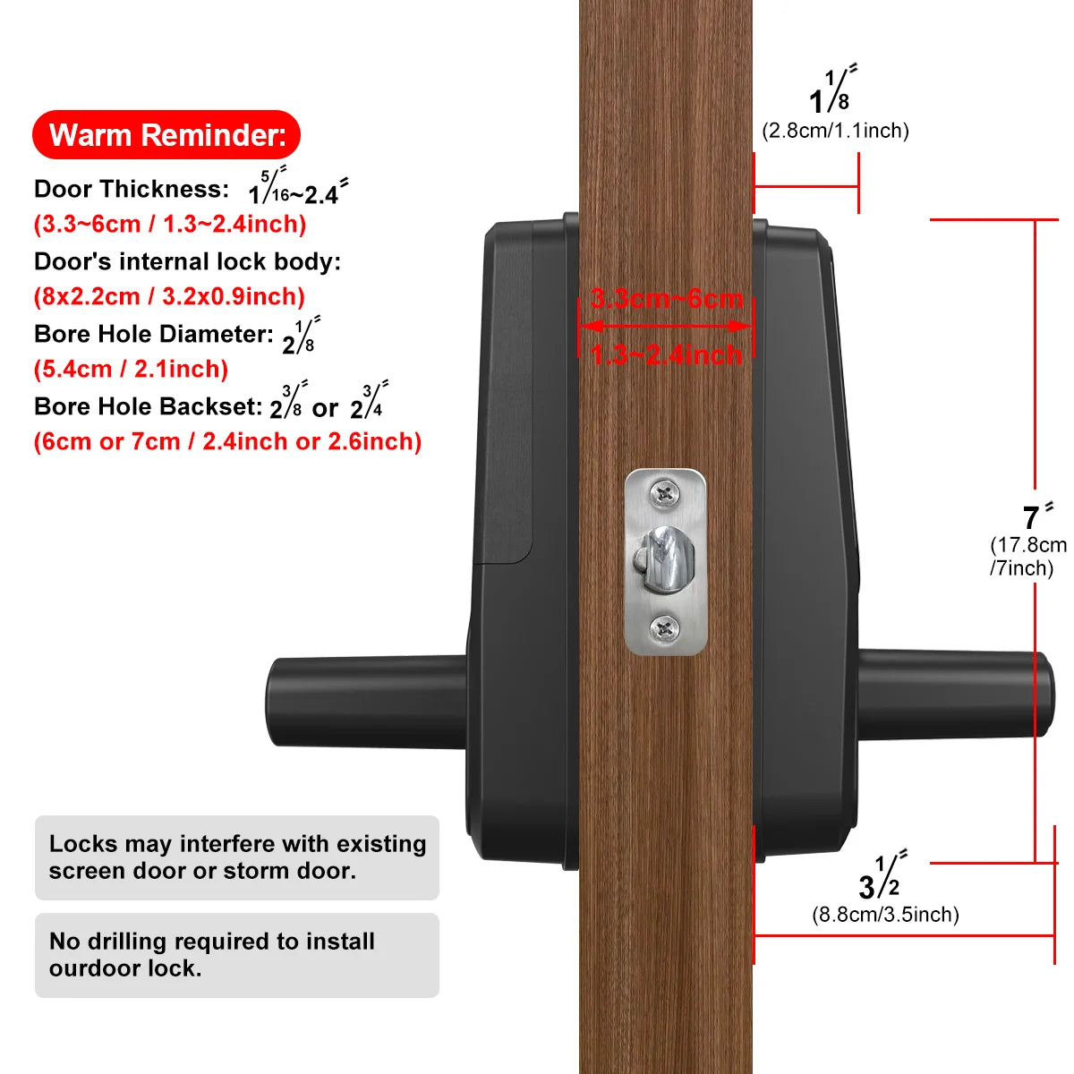 Wifi Smart Door Lock With APP/ Biometric Fingerprint / Password /Smart Card /Key Unlock/ USB Emergency Charger Electronic Lock Vue
