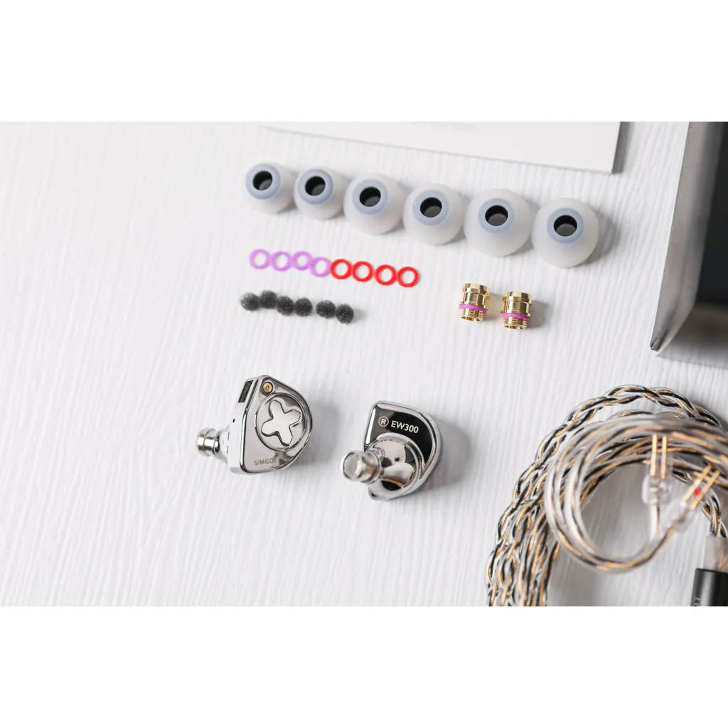 SIMGOT EW300 Triple Hybrid Driver HIFI IEM Earphones Hybrid Driver IEM Vue