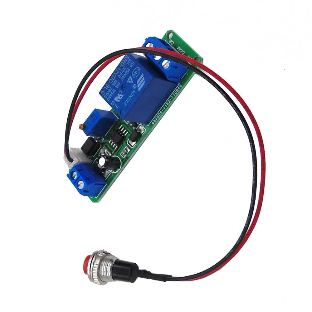 DC 12V Timing Timer Delay Turn OFF Relay Module 1~10s Time Adjustable Relay with Indicator Light External Trigger Delay Switch Vue