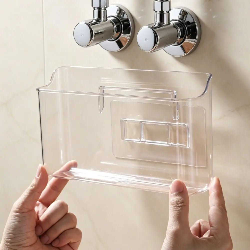 Wall Mounted Water Heater Accessories Transparent Design Acrylic Material Water Collection Box Set Kit Square Shape Vue