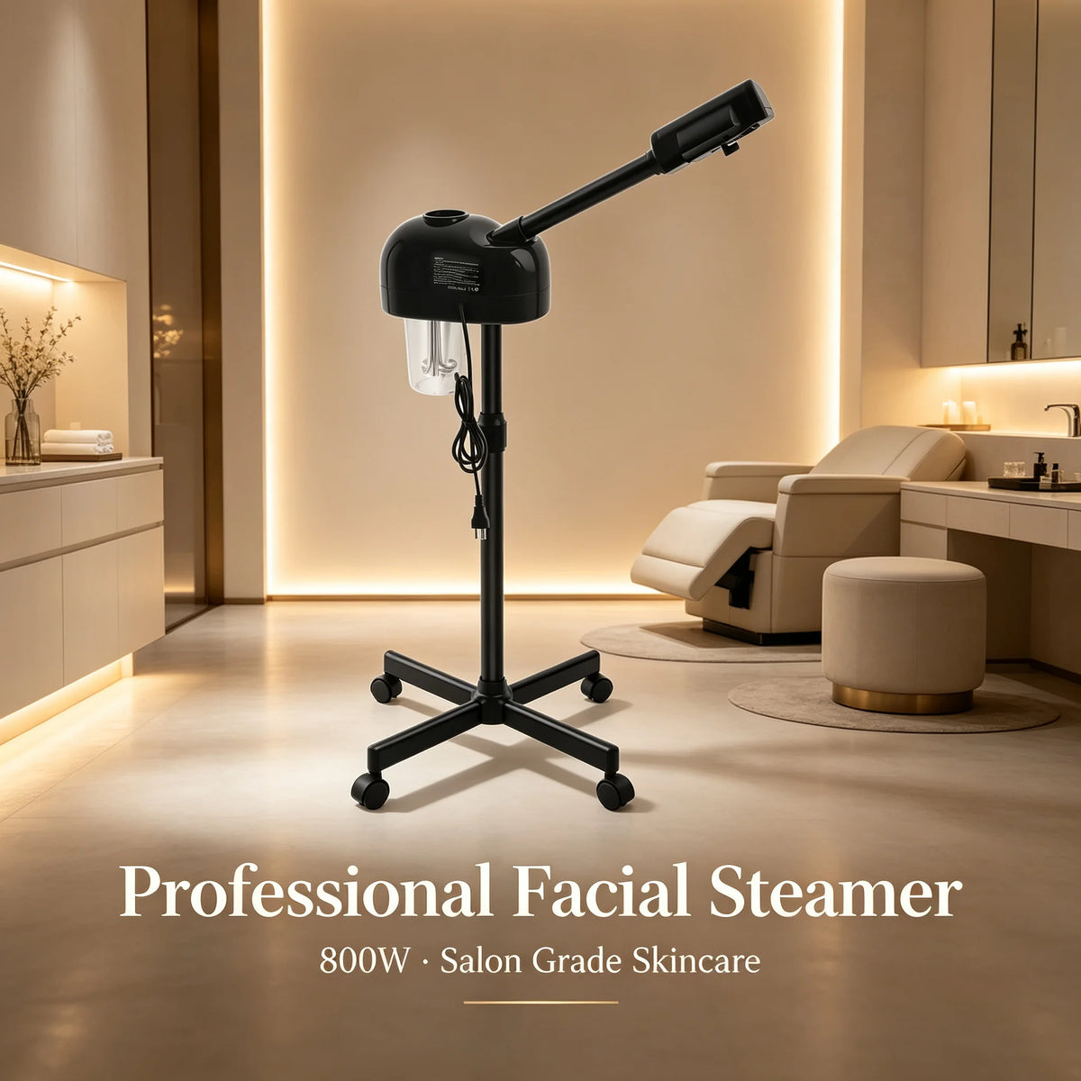 Professional 800W Facial Steamer | 360° Rotation & 0.2Gal Tank Facial Steamer Vue United States