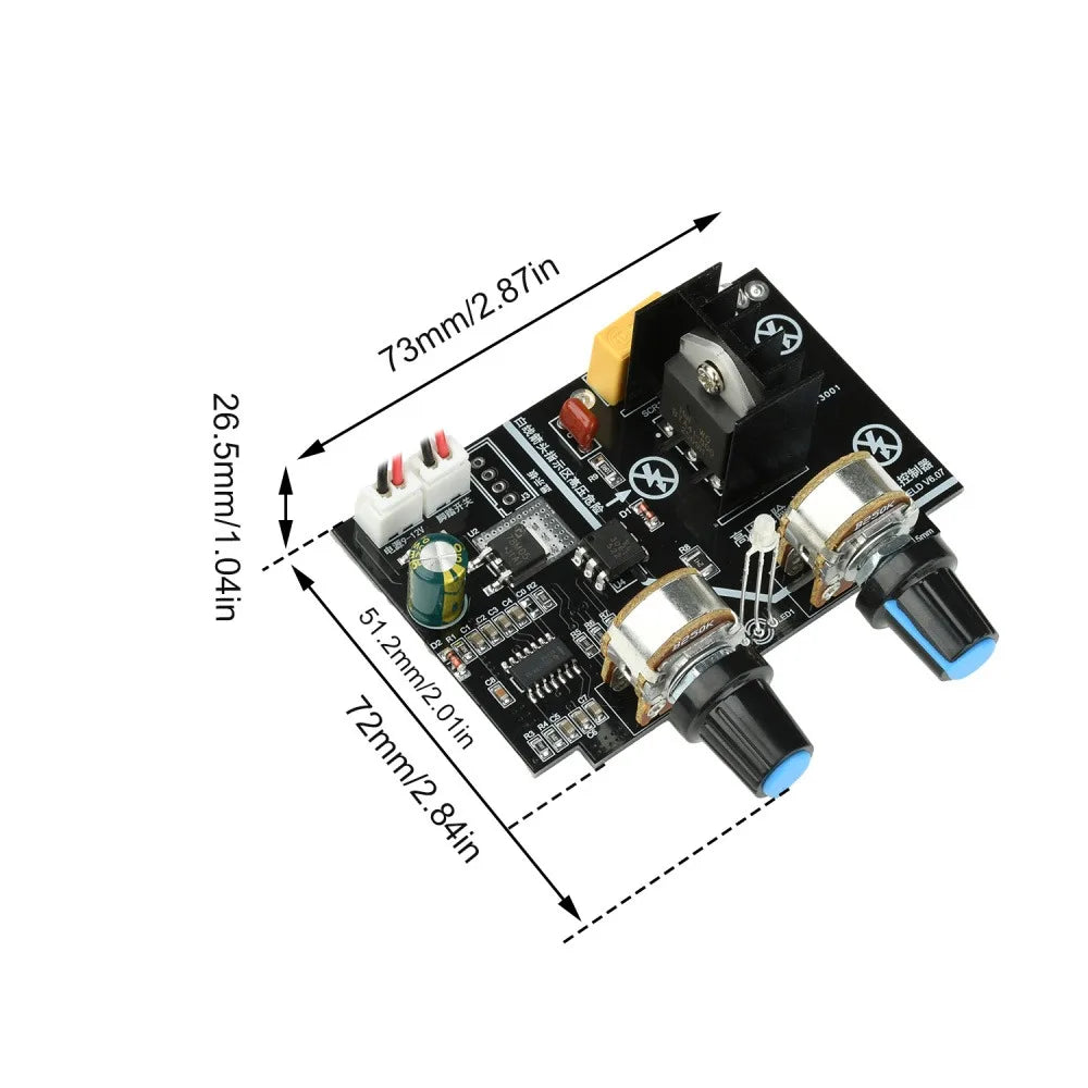 40A Thyristor Solid State Relay Control Module Spot Welding Machine Control Board Time/Power Regulator Spot Welding Machine Part Vue