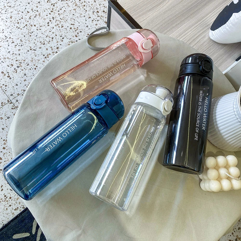 780ml Plastic Portable School Water Bottle for Drinking Tea Mug Outdoor Sport Camping Supplies Coffee Kids Drinkware Odorless Vue