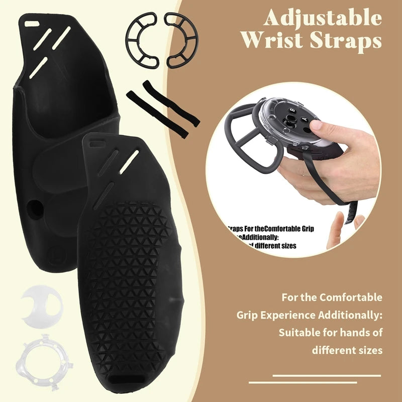 Hot-For Quest 3S Elite Head Strap With Host Protective Cover Controller Protector And Lens Cover For Quest 3S Accessories Vue