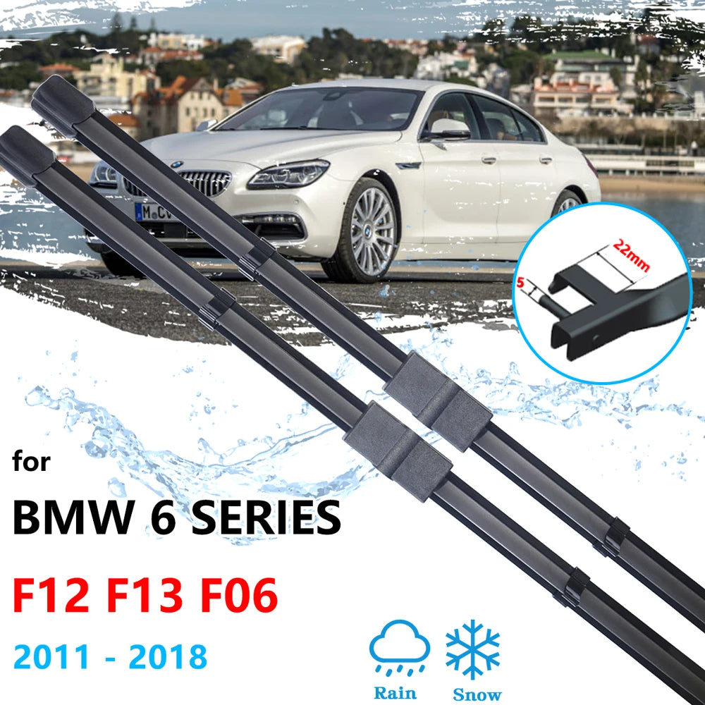 BMW 6 Series F12 F13 F06 2011–2018 Front Wiper Blades Refill Wiper Blade Refill Vue