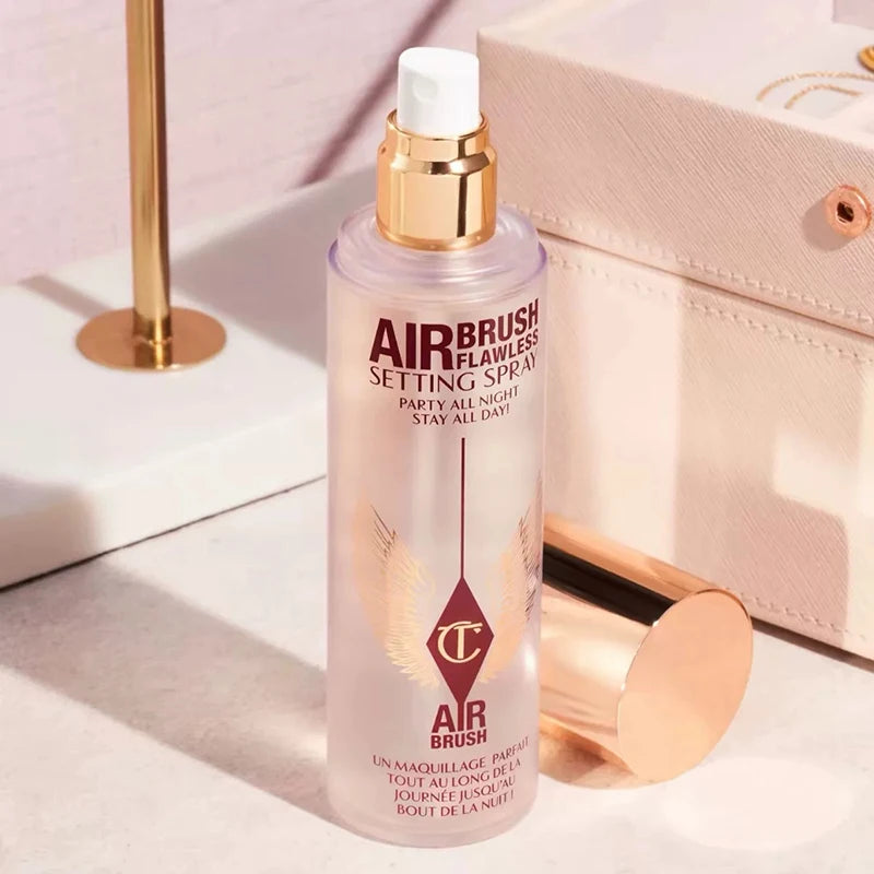 Charlotte 100ml Airbrush Flawless Makeup Setting Spray Face Fixing Mist Waterproof Hydrating Tilbury Cheek to Blush Stick Powder Vue Setting Spray 100ml