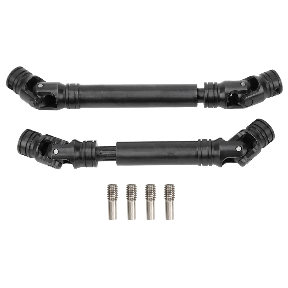 2Pc Steel Multiple Spline Drive Shaft for TRAXXAS TRX4 for Land Rover Defender RC Car Multiple Spline Drive Shaft RC Drive Shaft Vue black