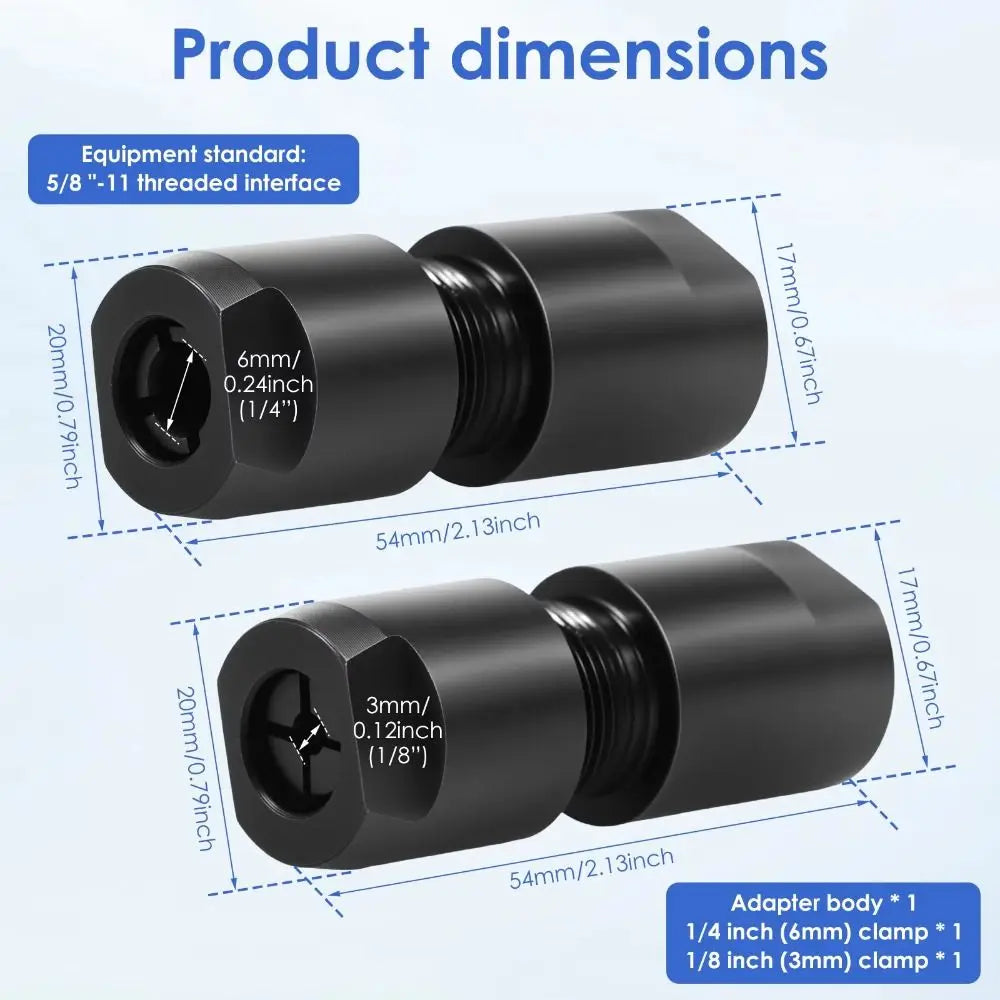 3 mm 6 mm Electric Drill Conversion Head Multi-function Design Straight Grinder Universal Thread Converters 100 Model Vue