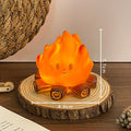 Flame Design LED Electronic Candle Lamp Cute Cartoon Nordic Design Ambient Decor Ornament Bonfire Ambience Small Size Vue Orange