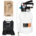 Transmission Fluid Pump Kit 10L Automotive Pneumatic Oil Fluid Extractor ATF Refill Dispenser Transfer Pump with 15 ATF Filler Adapters 2.6 Gal 2 Way Vacuum Fluid Evacuator Oil Change Tool Set Vue WHITE United States