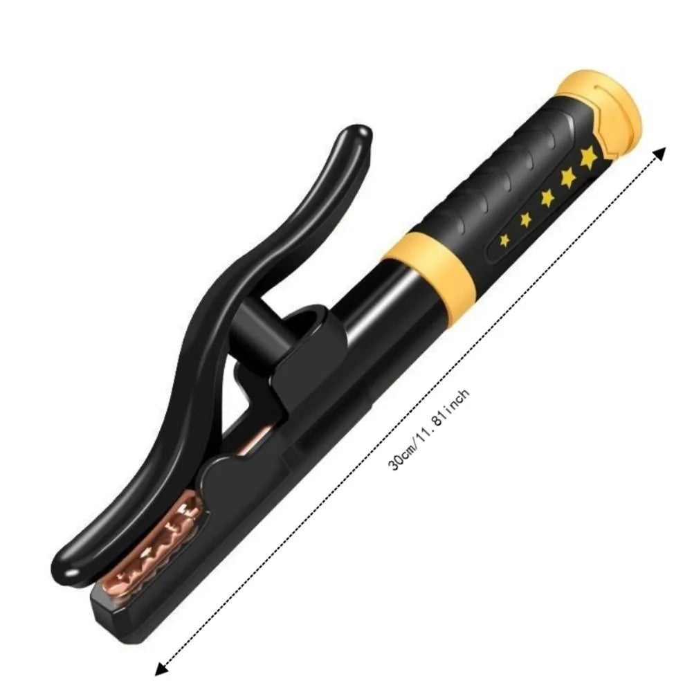 Heat Resistant Welding Tongs Insulated Handle Heavy Duty Welding Electrode Holder Labor-Saving Design 800A Vue