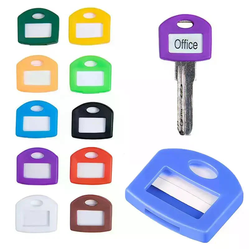 20PCS Random Colorful Silicone Key Covers For Easy ID - Flexible & Durable Identifier Tags Organize Keys Vue