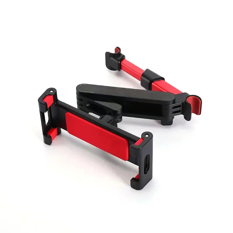 Telescopic Car Rear Pillow Phone Holder Tablet Rotating Car Seat Rear Stand Headrest Bracket for Phone Tablet 5 13 Inch Vue Red
