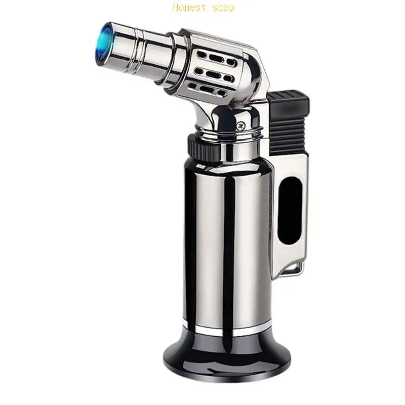 OOTDTY Windproof Blue Flame Torch Lighter – 1300°C Jet Butane Torch Lighter Vue black China Mainland