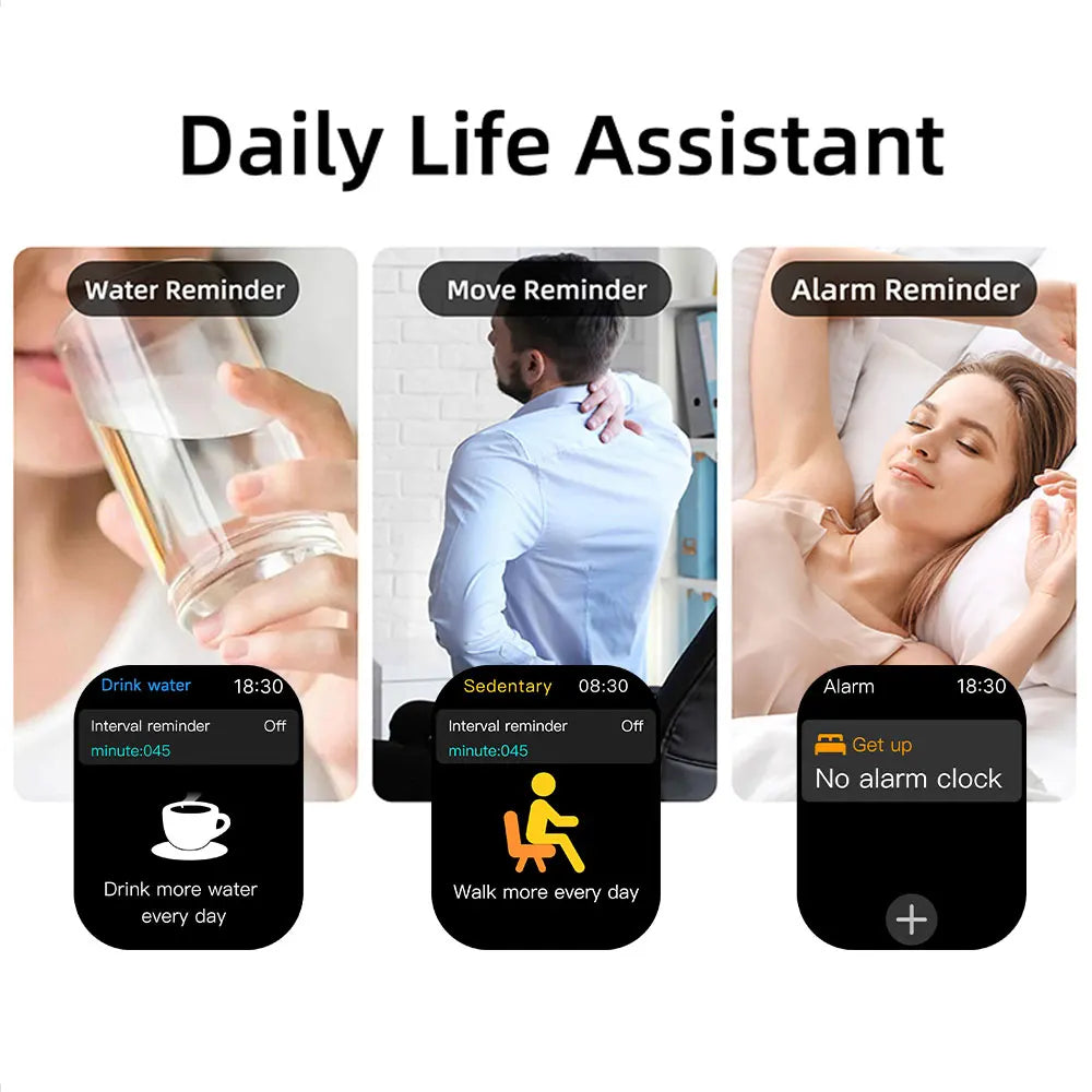 2026 New Sport Smartwatch for Android/IOS Sleep Monitoring Fitness Tracker BT Call Voice Assistant Men Women Watch Gifts Choice Vue