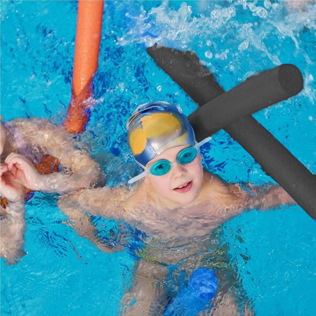 Floating Foam Swimming Noodles 150cm Hollow Water Float Stick Durable Swim Tube Multipurpose Training Tool for Pool Kids Adults Vue