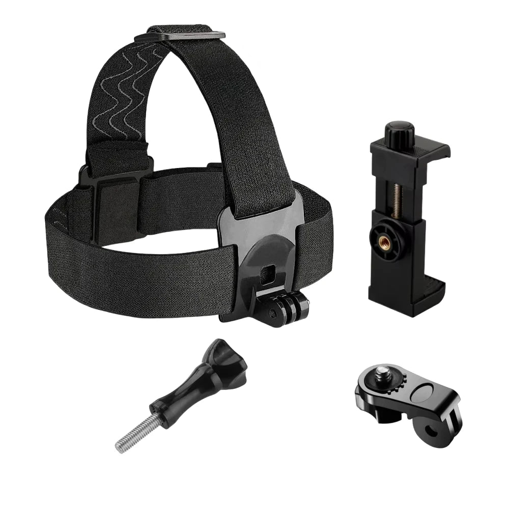Head Strap Cell Phone Holder Headband Mounting Kit Cell Phone Mounting Bracket For Gopro Hero 11 10 9 8 7 Action Camera Vue 4pcs Sets