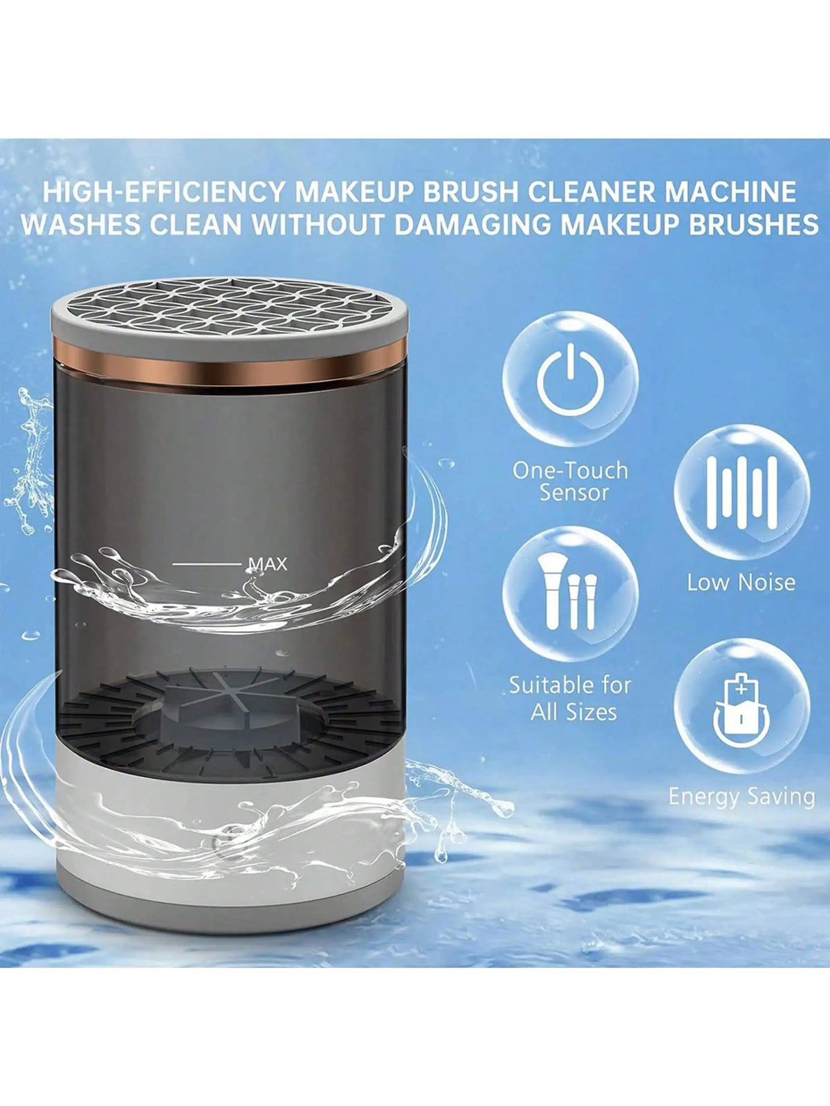 Electric Makeup Brush Cleaner Machine Vue