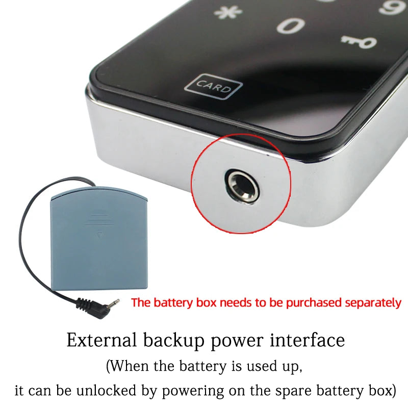 Smart drawer door lock RFID card inductive access control electronic lock household wardrobe lock Vue