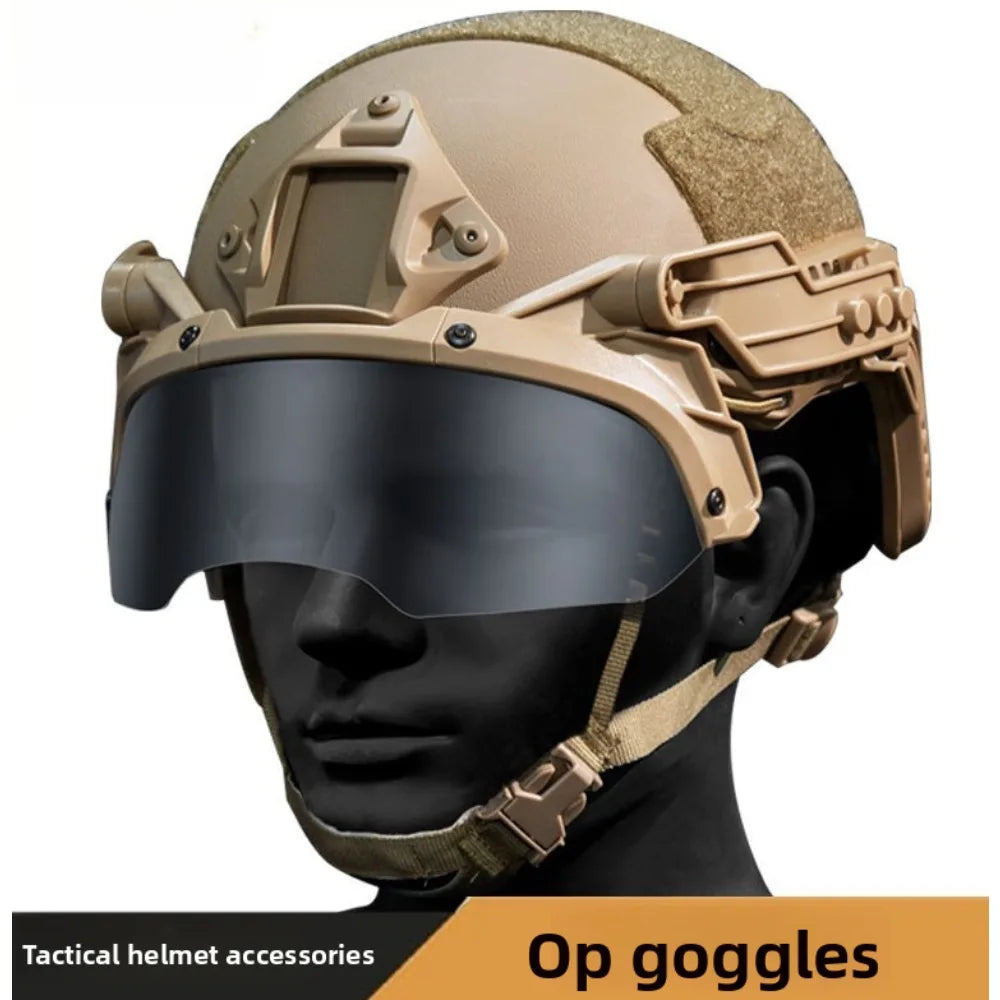 OP Goggles Tactical Goggles FAST Helmet MICH with Adjustable Explosion-proof CS Wearable Myopia Protection Vue
