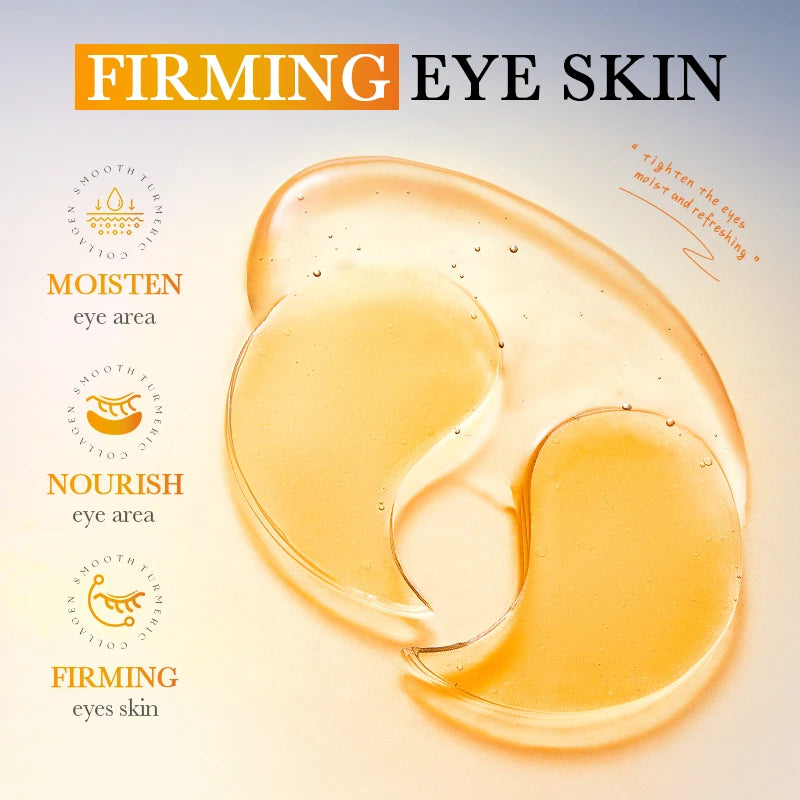 1 Box of 80Pcs Collagen Moisturizing Eye Masks, Eye Patches, Containing Collagen Ingredients, Moisturize and Nourish the Skin Ar Vue