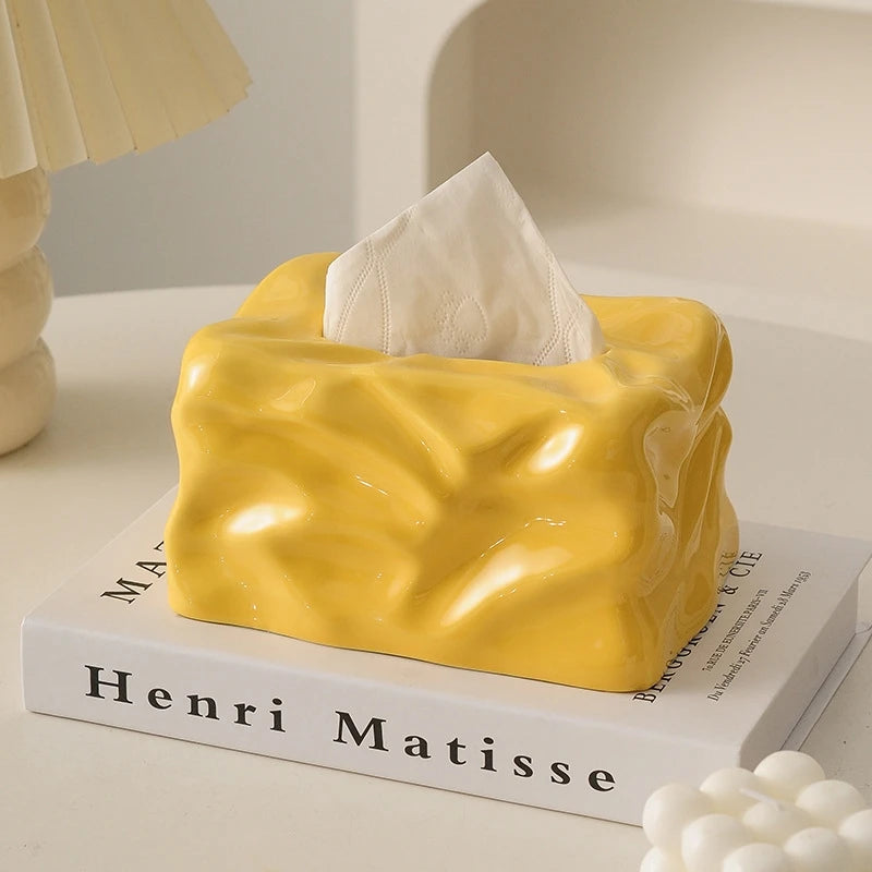 Luxury Ceramic Tissue Box Elegant Creative Napkin Holder For Living Room Table Home For Couples And Women Perfect Birthday Gift Vue