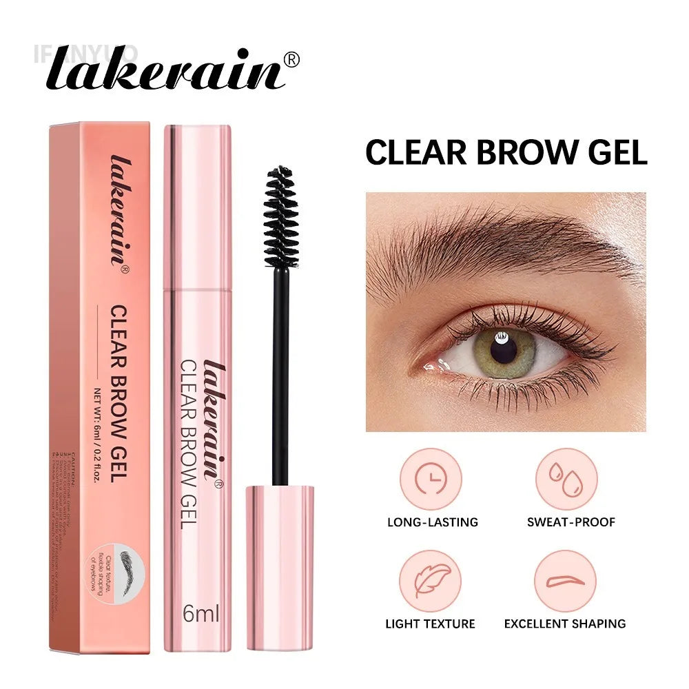 Clear Transparent Waterproof 3D Eyebrow Styling Gel Quick-drying Eyebrow Sculpt Soap Lasting Natural Wild Brow Setting Wax Cream Vue