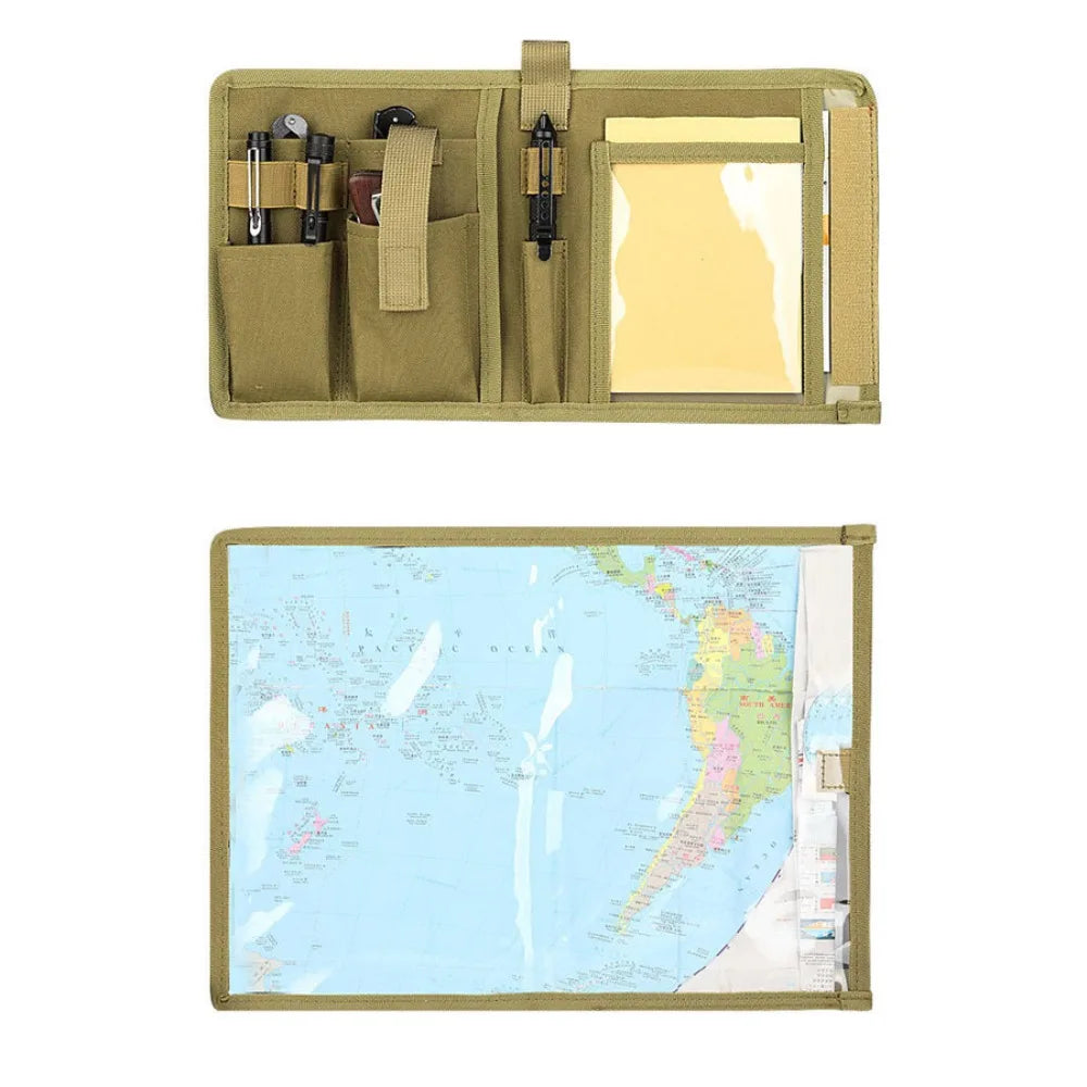 Waterproof Map Bag Military Fan Outdoor Tactical Notebook Diary Pencil Case Book Cover Waterproof Bag Map Bag Vue