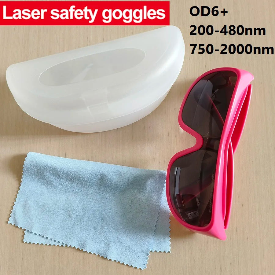 Ipl Laser Safety Glasses OD6+ 755 808 1064nm 1470nm Protective Laser Goggles for Laser Hair Removal Cosmetology Operators Vue