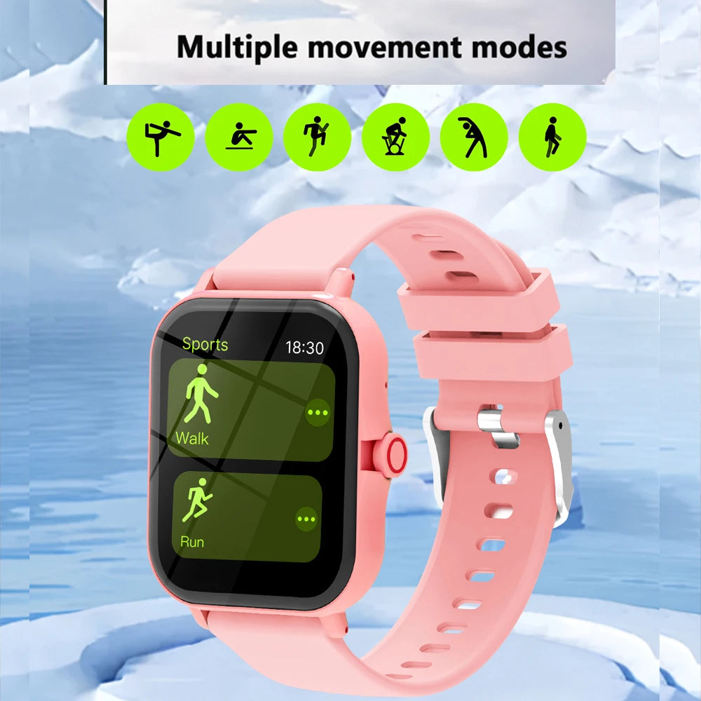 Smart Watch 1.83''HD Screen Camera Music Control Multi-mode Sport Fitness Tracker Bluetooth Call Android/IOS Smartwatch Kid Gift Vue