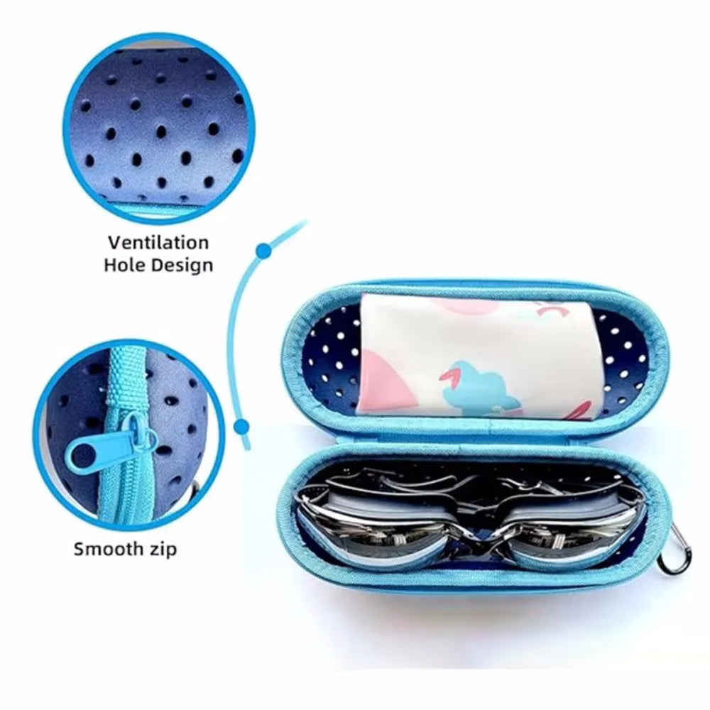 EVA Soft Swimming Glasses Organizer Protector Glasses Case Swimming Gear Breathable Drainage Hole Portable Goggles Cover Vue