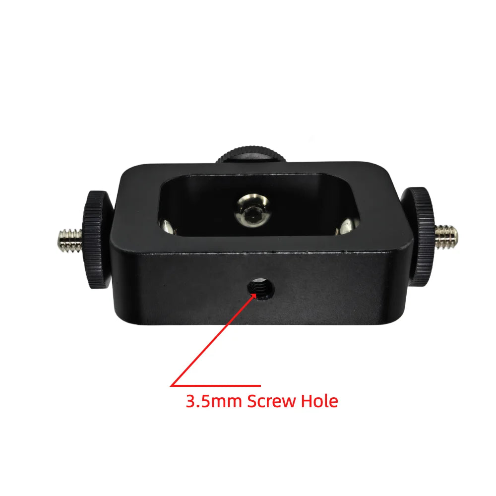 3 Position In 1 Holder Head Mount Flash Bracket Adapter Light Stand Holding 1/4 Screw For Gopro Dji DSLR Selfie Action Camera Vue