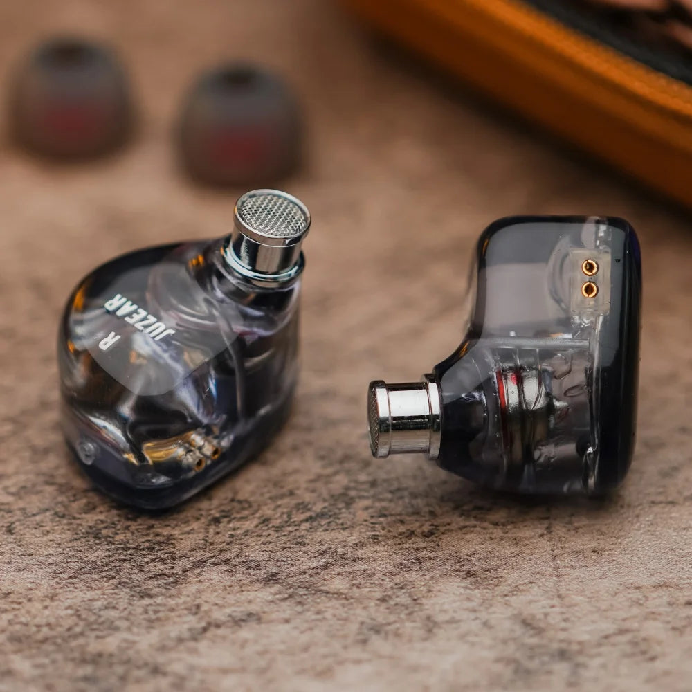 JUZEAR Clear HiFi IEM 10mm LCP Dynamic Driver Monitor Earbuds HiFi In-Ear Monitor Vue