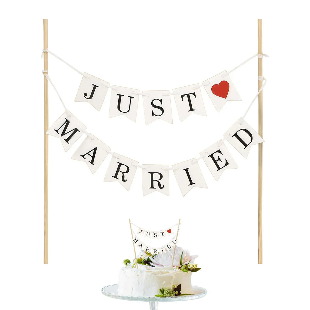20x15cm Funny Wedding Cake Toppers Decorations Party Supplies Cake Charms for Engagement Marriage Banquet Celebration Home Vue