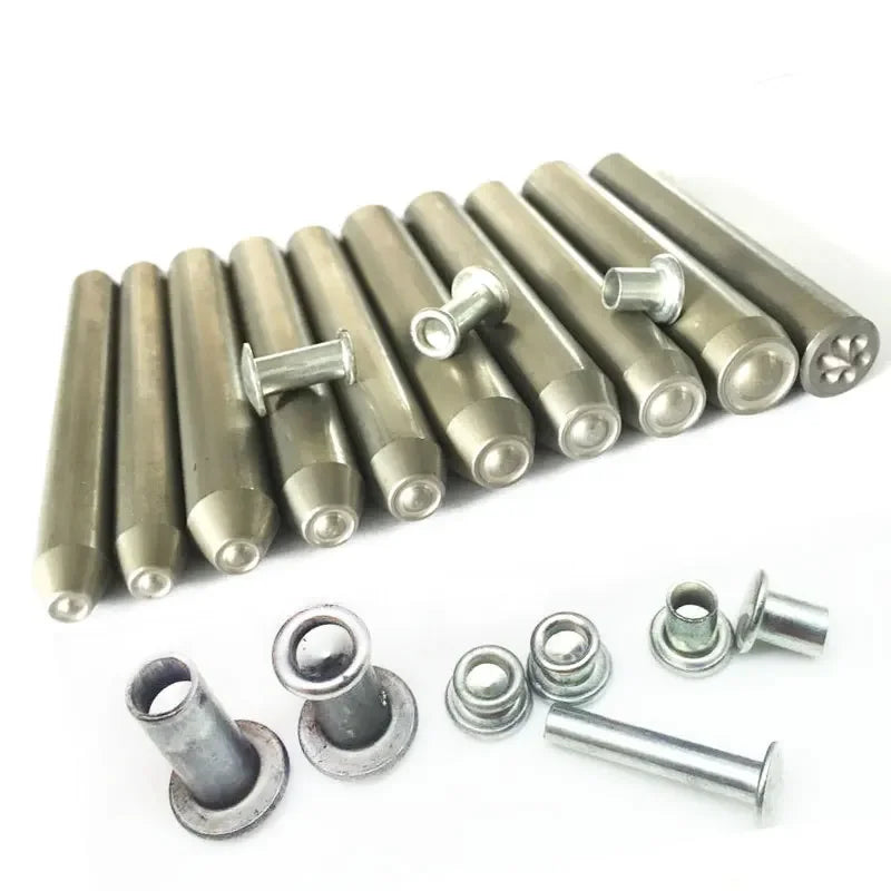Semi-Hollow Rivet Hand Punch Flanging Die Tool Set 2–5mm Rivet Punch Tool Vue 5mm