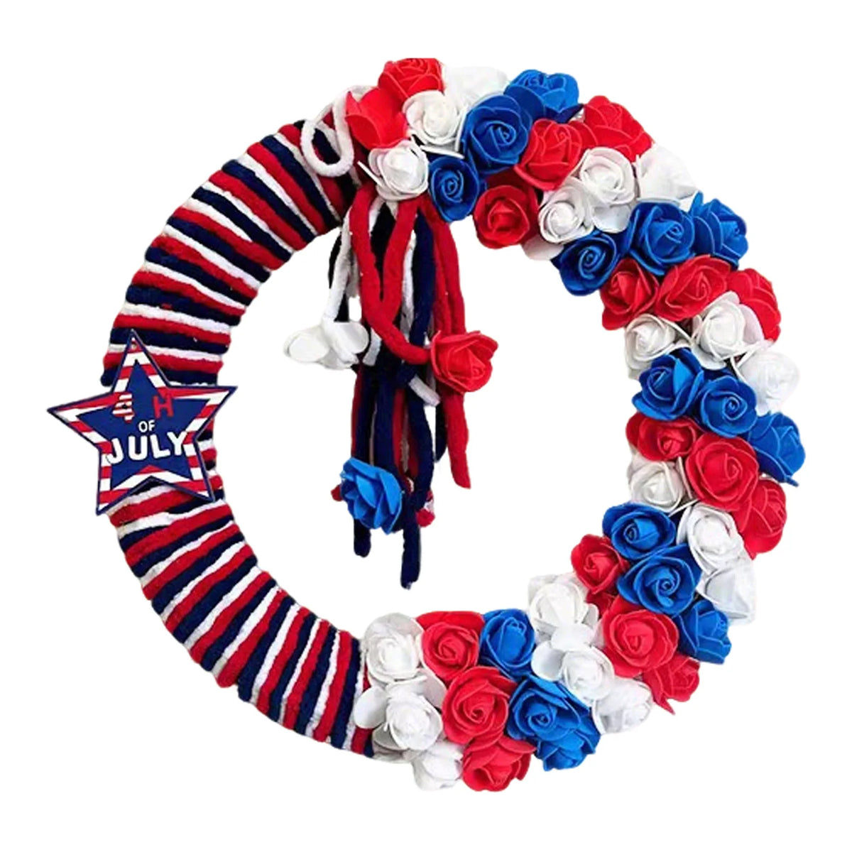 Patriotic Wreath – 4th of July & Memorial Day Décor Patriotic Wreath Vue A China Mainland
