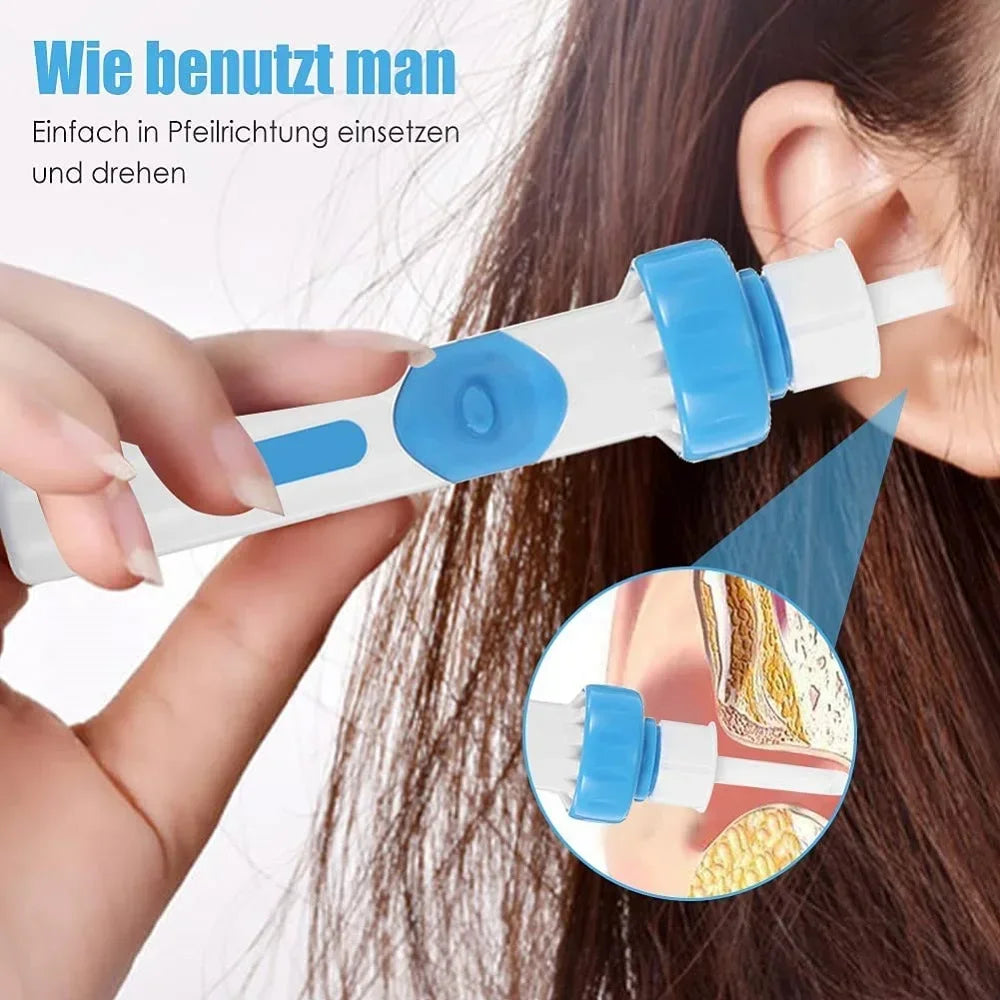 Cordless Electric Ear Wax Remover Vibration Suction Ear Pick Safe Ear Cleaning Tool for Kids Adults Portable Ear Cleaner Spoon Vue