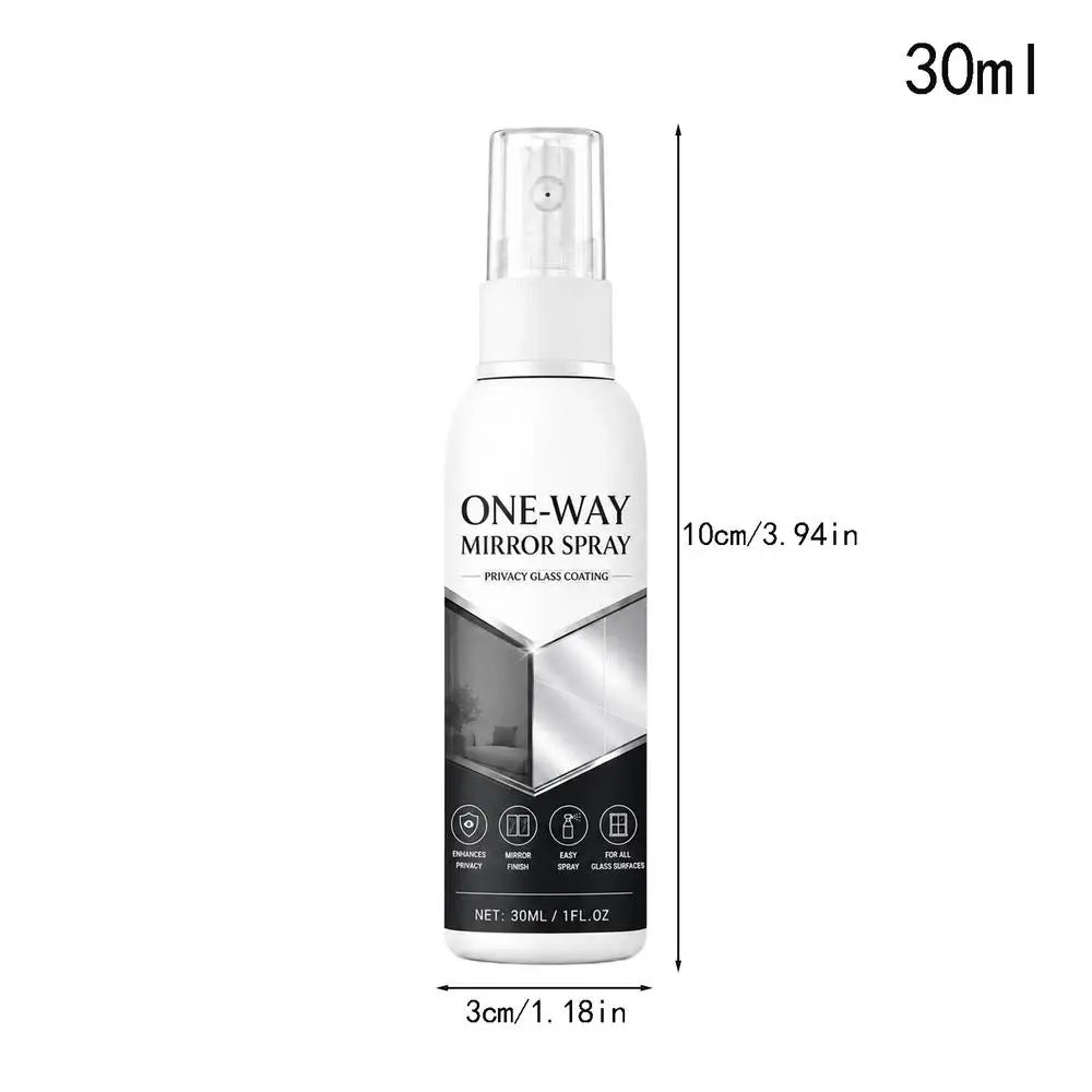 Window Frosting Spray for Privacy, Temporary Removable Mirror Effect Coating, 30ML Glass Door Fog Spray for Bedroom Bathroom Vue 30ML