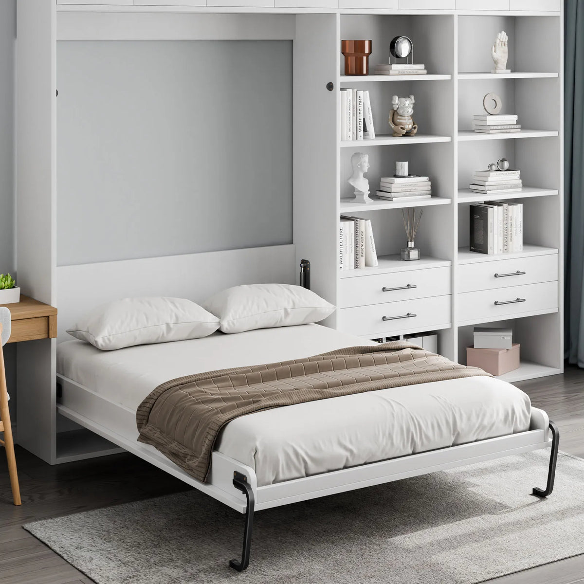 Full Size Vertical Murphy Bed Kit – DIY Wall Bed Hardware Murphy Bed Hardware Kit Vue