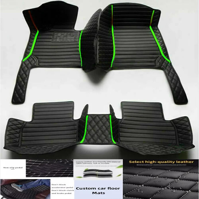 5D leather waterproof Custom Car Floor Mats For Ford EDGE Auto Carpets Foot Coche Accessorie liners Vue