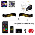 2Pack Devil Eyes Light LED Matrix Flexible Soft Screen Programmable Display App/Remote Control DIY Text for Car Truck Windshield Vue 2PCS-16x64 Pixels