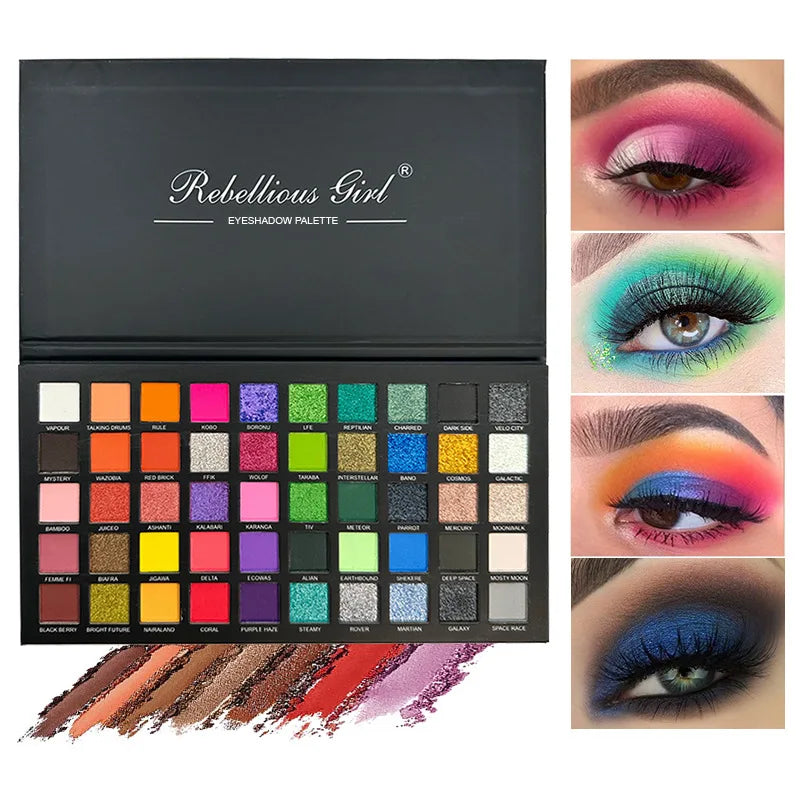 50Color Palette Matte Shimmer Makeup Plate Highly Colored Color Powder Durable Waterproof Makeup Cosmetics Vue