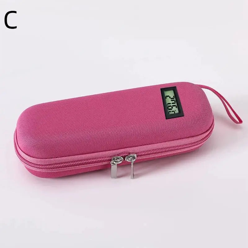 Insulin Cooler Travel Case Waterproof Insulin Cooling Bag With Display Medicine Organizer Bag For Diabetics Vue Pink C