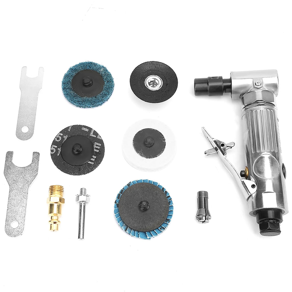 Industrial Grade 90 Degrees Bending Pneumatic Die Grinder with 2inch Grinding Disc Pneumatic Grinder Air Die Grinder Vue Silver