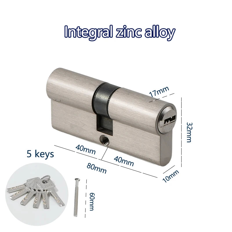 European standard high-quality lock cylinder entrance door lock outdoor door lock lock cylinder door anti-theft lock cylinder Vue X80-S-Y