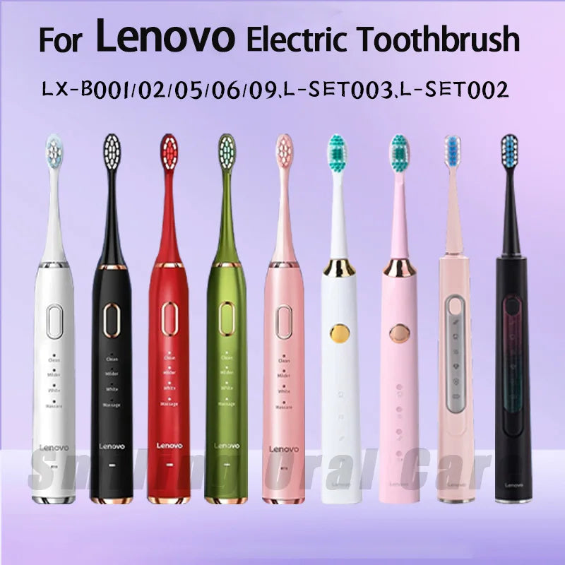 For Lenovo LX-B002/B004/B005/B006/B001/B009/SET003 Electric Toothbrush Replace Head DuPont Bristles Replace Nozzles Brush Head Vue